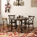 Kelly Clarkson Home Hussey 4 - Person Dining Set Wood in Black/Brown | Wayfair 513F5229C8DF42F68D9CF2BADE83E8E0