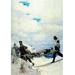 Buyenlarge The Rescue of Captain Harding by Newell Convers Wyeth Painting Print in Blue/White | 42 H x 28 W x 1.5 D in | Wayfair 0-587-05614-2C2842