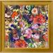 East Urban Home Garden of Golden Threads by Joan Elan Davis - Picture Frame Print on Canvas in Green/Red/Yellow | 34 H x 34 W x 1.5 D in | Wayfair