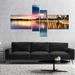 East Urban Home 'Iron Mosque Malaysia Panorama' Photographic Print Multi-Piece Image on Canvas in Blue | 32 H x 60 W x 1 D in | Wayfair