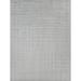 Gray 72 x 0.4 in Area Rug - EXQUISITE RUGS Robin Striped Hand-Loomed Ivory/Area Rug Silk | 72 W x 0.4 D in | Wayfair 3783-6'X9'