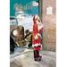 Buyenlarge Santa Impersonator's Car Needs Repairs Vintage Advertisement in Blue/Red | 36 H x 24 W x 1.5 D in | Wayfair 0-587-02440-2C2436