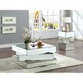 Everly Quinn Chih 2 Piece Coffee Table Set Mirrored/Glass/Metal in Brown/Gray | 18.5 H x 39.5 W in | Wayfair DD49FF7FA0E6441EA6A5C79263E52287