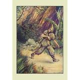 Buyenlarge Robinson Crusoe: I Must Confess by Milo Winter Framed Painting Print in Brown/Green | 36 H x 24 W x 1.5 D in | Wayfair