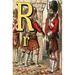 Buyenlarge R for the Regiment Guarding the Gate - Graphic Art Print in White | 36 H x 24 W x 1.5 D in | Wayfair 0-587-26779-8C2436