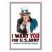 Buyenlarge 'I Want You for the U.S. Army' by James M. Flagg Vintage Advertisement in Blue/Green | 30 H x 20 W x 1.5 D in | Wayfair