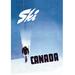 Buyenlarge Ski Canada by Petere Ewart Vintage Advertisement in Blue | 36 H x 24 W x 1.5 D in | Wayfair 0-587-08102-3C2436