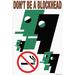 Buyenlarge 'Dont Be a Blockhead' by Wilbur Pierce Graphic Art in Black/Green | 36 H x 24 W x 1.5 D in | Wayfair 0-587-20872-4C2436