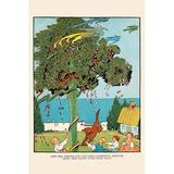 Buyenlarge 'The Cat Goes Cavorting' by Eugene Field Graphic Art in Blue/Green | 66 H x 44 W x 1.5 D in | Wayfair 0-587-25168-9C4466