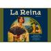 Buyenlarge 'La Reina' by Western Litho Co Vintage Advertisement Paper in Blue/Green/Yellow | 28 H x 42 W x 1.5 D in | Wayfair 0-587-23990-5C2436