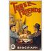 Buyenlarge Three Friends by Cleveland Litho - Unframed Advertisements Print in Brown/Orange | 30 H x 20 W x 1.5 D in | Wayfair 0-587-23471-7C2030