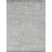 Blue/White 108 x 0.3 in Area Rug - EXQUISITE RUGS Crush Hand-Knotted Ivory/Aqua Area Rug, Bamboo | 108 W x 0.3 D in | Wayfair 3300-9'X12'