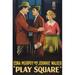 Buyenlarge Play Square - Unframed Advertisements Print in White | 36 H x 24 W x 1.5 D in | Wayfair 0-587-62619-LC2436