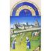 Buyenlarge Le Tres Riches Heures Du Duc De Berry June - by Paul, Herman & Jean Limbourg Painting Print in Blue/Green | Wayfair 0-587-71171-LC2842