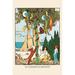 Buyenlarge 'The Gingerbread Dog Chases The Cat & Birds' by Eugene Field Graphic Art in Blue/Green | 66 H x 44 W x 1.5 D in | Wayfair