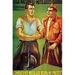 Buyenlarge 'Disabled Fighter Take My Post' Vintage Advertisement in Brown/Green/Orange | 36 H x 24 W in | Wayfair 0-587-28441-2C2842