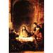 Buyenlarge 'Christ in Emmaus' by Rembrandt Van Rijn Painting Print in Black/Brown | 36 H x 24 W in | Wayfair 0-587-28697-0C2842