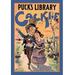 Buyenlarge 'Puck's Library: Cackle' by Louis M. Glackens Vintage Advertisement in Blue/Green/Yellow | 30 H x 20 W x 1.5 D in | Wayfair