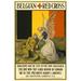 Buyenlarge Belgian Red Cross by Charles Buchel - Unframed Graphic Art Print in Gray/Green/Yellow | 36 H x 24 W x 1.5 D in | Wayfair