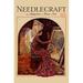 Buyenlarge 'Medieval Girl Sews a Tapestry' by Needlecraft Magazine Painting Print in Brown/Red | 36 H x 24 W x 1.5 D in | Wayfair