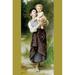Buyenlarge 'Brother & Sister' by Bouguereau Painting Print in White | 36 H x 24 W x 1.5 D in | Wayfair 0-587-26231-1C2436