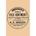 Buyenlarge Snedakers Roberts Pile Ointment - Unframed Textual Art Print in Black | 66 H x 44 W x 1.5 D in | Wayfair 0-587-26794-1C4466