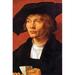 Buyenlarge 'Portrait of a Young Man 3' by Albrecht Durer Painting Print in Black/Brown/Orange | 66 H x 44 W x 1.5 D in | Wayfair 0-587-26491-8C4466