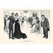 Buyenlarge 'Matrimonial Misfits' by Charles Dana Gibson Graphic Art in Black | 44 H x 66 W x 1.5 D in | Wayfair 0-587-27847-1C4466