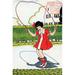 Buyenlarge 'Skipping Rope' by Julia Letheld Hahn Painting Print in White | 36 H x 24 W x 1.5 D in | Wayfair 0-587-27444-1C2436