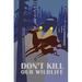 Buyenlarge Don't Kill Our Wildlife - Unframed Graphic Art Print in Blue/Brown/Green | 30 H x 20 W x 1.5 D in | Wayfair 0-587-20881-3C4466