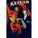 Buyenlarge Kellar by Strobridge Litho. Co. - Advertisement Print in Black/Red | 66 H x 44 W x 1.5 D in | Wayfair 0-587-21694-8C4466