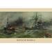 Buyenlarge 'Battle of Manila Harbor' Graphic Art in Gray/Green | 44 H x 66 W x 1.5 D in | Wayfair 0-587-23767-8C4466