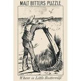 Buyenlarge 'Where is Little Buttercup?' by Malt Bitter Company Vintage Advertisement, Glass in Gray | 30 H x 20 W x 1.5 D in | Wayfair