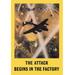 Buyenlarge The Attack Begins in the Factory by Roy Nockolds Vintage Advertisement in Brown/Gray/Yellow | 66 H x 44 W x 1.5 D in | Wayfair