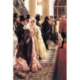 Buyenlarge 'The Fashionable Woman' by James Tissot Painting Print in Black/Brown/Red | 42 H x 28 W x 1.5 D in | Wayfair 0-587-25573-0C2842