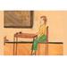 Buyenlarge 'The Lesson' by Norma Kramer Painting Print in Brown/Green/Orange | 28 H x 42 W x 1.5 D in | Wayfair 0-587-24794-0C2842