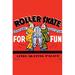 Buyenlarge 'Roller Skate For Fun' Vintage Advertisement in Black/Red | 30 H x 20 W x 1.5 D in | Wayfair 0-587-26281-8C2030