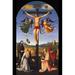 Buyenlarge 'Crucified Christ' by Raphael Or Raffalello Framed Painting Print in Green | 30 H x 20 W x 1.5 D in | Wayfair 0-587-28989-9C2842