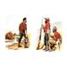 Buyenlarge Soldiers & Farmer by Richard Simkin Painting Print in Brown/Red | 28 H x 42 W x 1.5 D in | Wayfair 0-587-04579-5C2842
