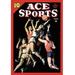 Buyenlarge 'Ace Sports: In the Heat of the Game' Vintage Advertisement in Black/Brown/Red | 42 H x 28 W x 1.5 D in | Wayfair 0-587-15486-1C2842