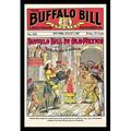 Buyenlarge 'The Buffalo Bill Stories: Buffalo Bill in Old Mexico' Vintage Advertisement in Gray/Red | 42 H x 28 W x 1.5 D in | Wayfair