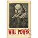 Buyenlarge 'Will Power' by William Shakespeare Vintage Advertisement in Black/Red | 42 H x 28 W x 1.5 D in | Wayfair 0-587-20608-xC2842