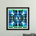 Picture Perfect International 'Shop Prada' By Jodi Framed Graphic Art in Plastic/Acrylic in Blue | 27.5 H x 27.5 W x 0.75 D in | Wayfair 704-1770