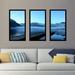 Picture Perfect International - 3 Piece Picture Frame Photograph Print Set on Acrylic Plastic/Acrylic in Blue | 33.5 H x 52.5 W x 1 D in | Wayfair
