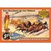 Buyenlarge 'Ben Hur Chariot Races: Sells Brothers' Enormous United Shows Vintage Advertisement in Brown/Orange/Yellow | 28 H x 42 W in | Wayfair