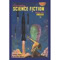 Buyenlarge Astounding Science Fiction: Space Fear Vintage Advertisement in Blue/Yellow | 66 H x 44 W x 1.5 D in | Wayfair 0-587-01972-7C4466