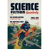Buyenlarge Science Fiction Quarterly: Rocket Man Kidnaps Woman by Alex Schomburg Vintage Advertisement in Gray/Green/Orange | Wayfair