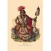 Buyenlarge Keokuk (Chief of the Sacs & Foxes) by Mckenney & Hall Painting Print in Brown/Red | 66 H x 44 W x 1.5 D in | Wayfair 0-587-05184-1C4466