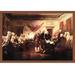 Buyenlarge 'Declaration of Independence' by John Trumbull Painting Print Paper in Black/Brown/Red | 28 H x 42 W x 1.5 D in | Wayfair