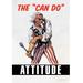 Buyenlarge 'The "Can Do" Attitude' by Wilbur Pierce Graphic Art in Black/Gray/Red | 42 H x 28 W x 1.5 D in | Wayfair 0-587-20698-5C2842